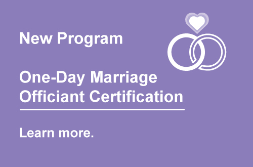 One-Day Marriage Officiant Certification