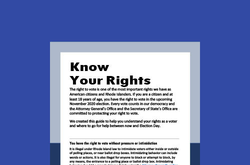 Know your Voter Rights