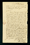 Letter from James Sabin to the Gaspee Commission, January 1773. Page 1