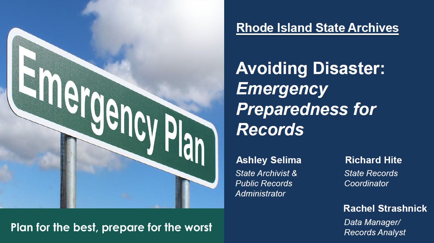 Emergency Preparedness for Records